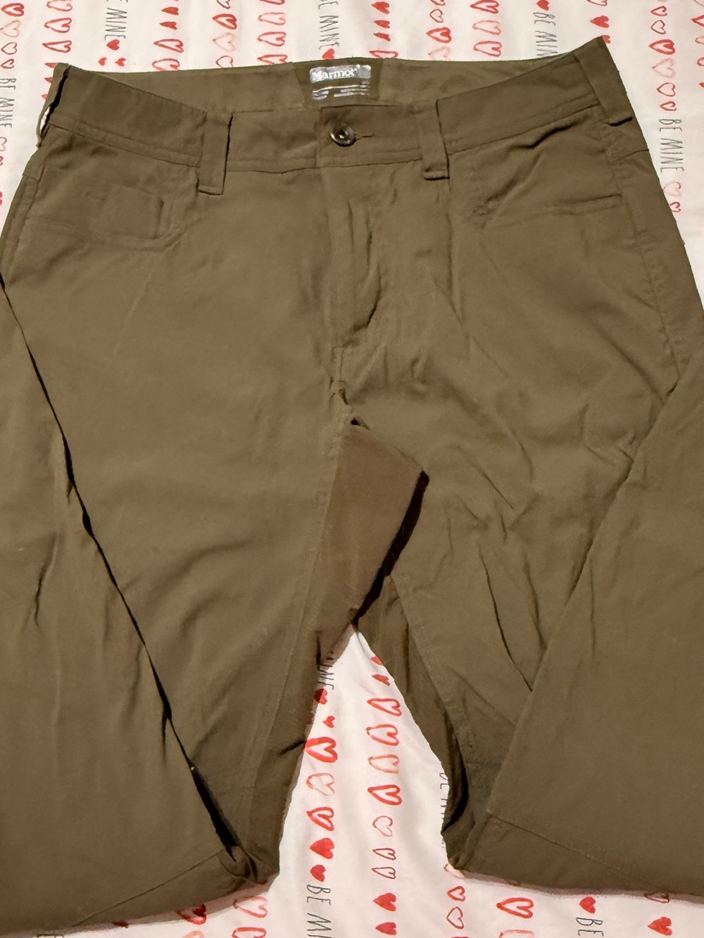Marmot Men's Olive/Tan Performance Chinos
